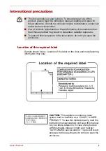 Preview for 9 page of Toshiba Satellite M40X-119 User Manual