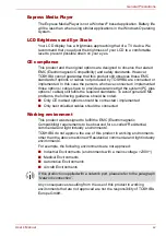 Preview for 15 page of Toshiba Satellite M40X-119 User Manual