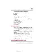 Предварительный просмотр 13 страницы Toshiba Satellite M500 Series User Manual