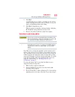 Preview for 69 page of Toshiba Satellite M505 User Manual