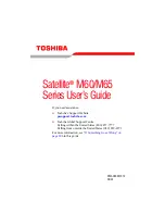 Preview for 1 page of Toshiba Satellite M65 SERIES User Manual