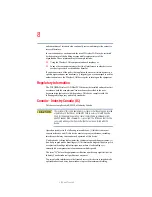 Preview for 8 page of Toshiba Satellite M65 SERIES User Manual