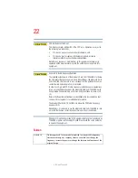 Preview for 22 page of Toshiba Satellite M65 SERIES User Manual