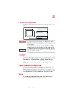 Preview for 25 page of Toshiba Satellite M65 SERIES User Manual