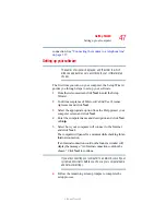 Preview for 47 page of Toshiba Satellite M65 SERIES User Manual