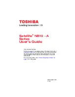 Toshiba Satellite NB10 User Manual предпросмотр