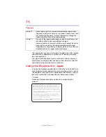 Preview for 14 page of Toshiba Satellite NB10 User Manual