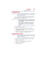 Preview for 47 page of Toshiba Satellite NB200-SP2908 User Manual