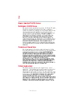 Preview for 2 page of Toshiba Satellite P10 SERIES User Manual