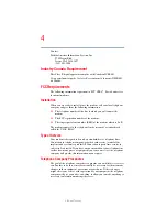 Preview for 4 page of Toshiba Satellite P10 SERIES User Manual