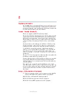 Preview for 8 page of Toshiba Satellite P10 SERIES User Manual