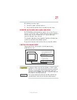 Предварительный просмотр 21 страницы Toshiba Satellite P15 SERIES User Manual