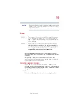 Предварительный просмотр 19 страницы Toshiba Satellite P25 Series User Manual