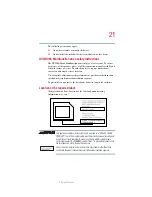 Предварительный просмотр 21 страницы Toshiba Satellite P25 Series User Manual