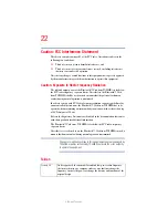 Предварительный просмотр 22 страницы Toshiba Satellite P30 User Manual