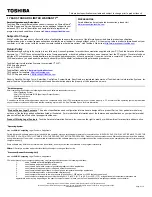 Preview for 2 page of Toshiba Satellite P305-S8854 Specification Sheet