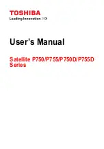 Preview for 1 page of Toshiba Satellite P750 Series User Manual