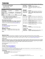 Preview for 2 page of Toshiba Satellite P755D Series Specifications