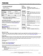 Preview for 2 page of Toshiba Satellite P775D Specifications