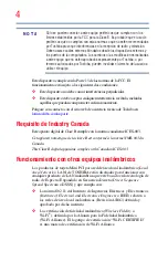 Preview for 4 page of Toshiba Satellite P800 (Spanish) Manual Del Usuario