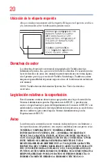 Preview for 20 page of Toshiba Satellite P800 (Spanish) Manual Del Usuario