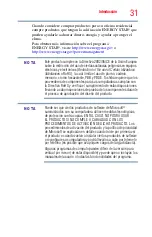 Preview for 31 page of Toshiba Satellite P800 (Spanish) Manual Del Usuario