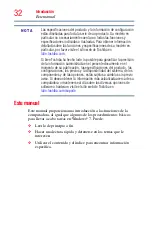 Preview for 32 page of Toshiba Satellite P800 (Spanish) Manual Del Usuario