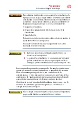 Preview for 43 page of Toshiba Satellite P800 (Spanish) Manual Del Usuario