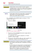 Preview for 52 page of Toshiba Satellite P800 (Spanish) Manual Del Usuario