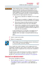 Preview for 57 page of Toshiba Satellite P800 (Spanish) Manual Del Usuario