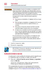 Preview for 60 page of Toshiba Satellite P800 (Spanish) Manual Del Usuario