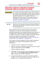 Preview for 63 page of Toshiba Satellite P800 (Spanish) Manual Del Usuario