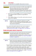 Preview for 76 page of Toshiba Satellite P800 (Spanish) Manual Del Usuario