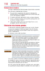 Preview for 118 page of Toshiba Satellite P800 (Spanish) Manual Del Usuario