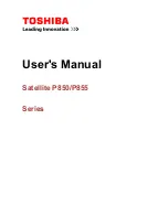 Preview for 1 page of Toshiba Satellite P850 Series User Manual