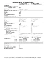 Toshiba Satellite Pro 425CDS Specification Sheet preview