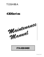 Preview for 1 page of Toshiba Satellite Pro 430CDS Maintenance Manual