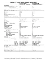 Toshiba Satellite Pro 430CDT Specifications preview