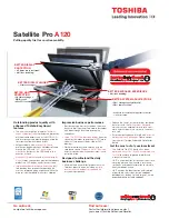 Toshiba Satellite Pro A120 Specifications preview