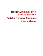 Preview for 1 page of Toshiba Satellite Pro A210 Series User Manual