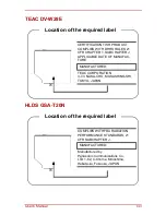 Preview for 21 page of Toshiba Satellite Pro A210 Series User Manual