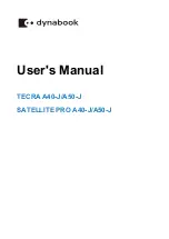 Toshiba Satellite Pro A40-J User Manual preview