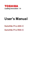 Toshiba Satellite Pro A50-C User Manual preview