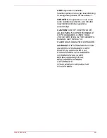 Preview for 21 page of Toshiba Satellite Pro A500 series User Manual