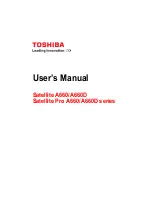 Toshiba Satellite Pro A660 Series User Manual preview