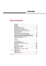 Preview for 2 page of Toshiba Satellite Pro A660 Series User Manual