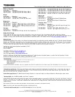 Preview for 2 page of Toshiba Satellite Pro C640-SP4004L Specifications