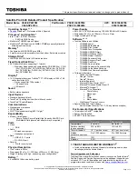 Preview for 1 page of Toshiba Satellite Pro C640-SP4015L Specifications