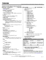 Toshiba Satellite Pro C650-EZ1515D Specifications preview