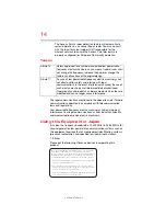 Preview for 14 page of Toshiba /Satellite Pro E40-A User Manual